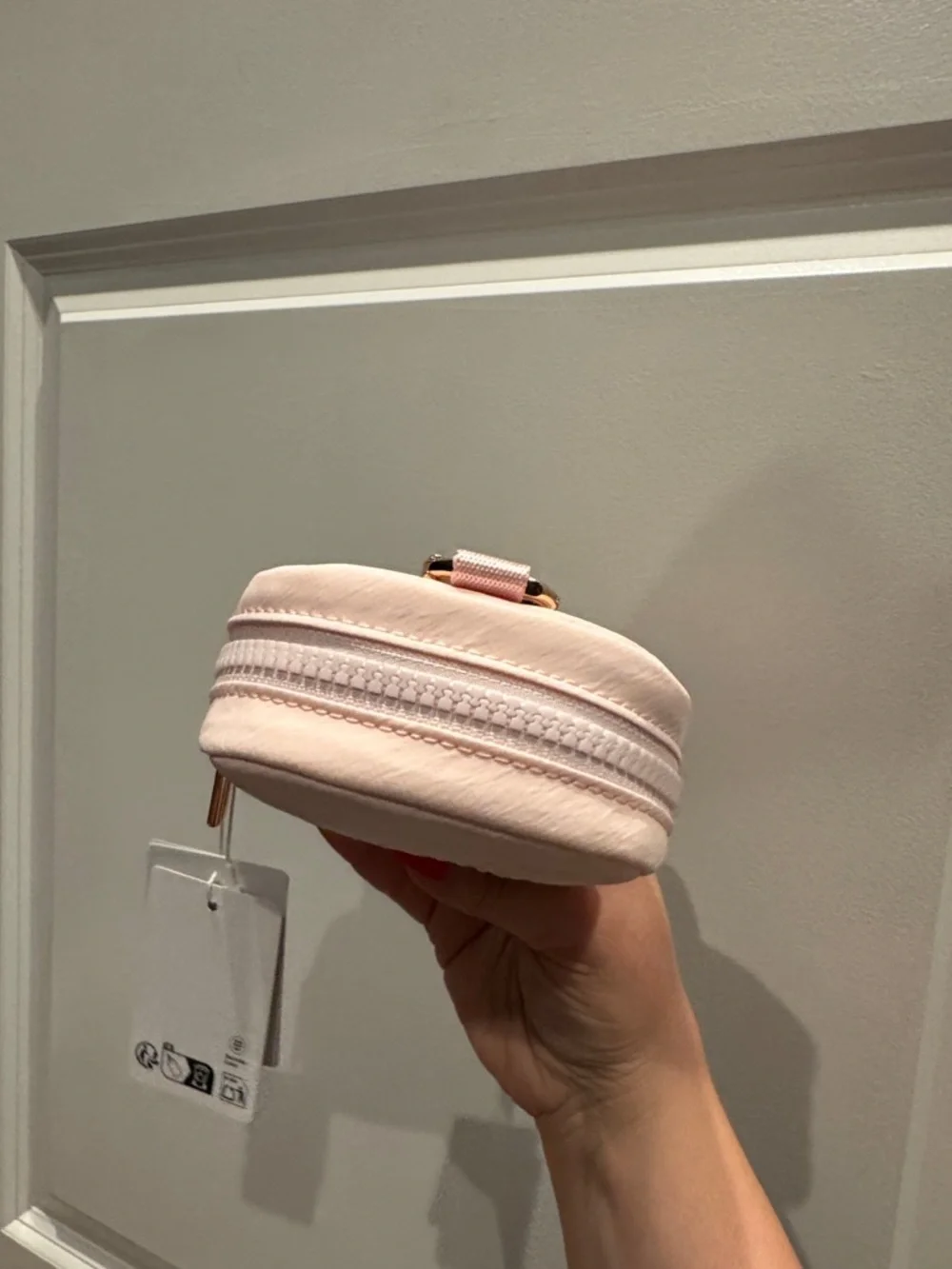 NWT! Lululemon Clippable Commuter Organizer Pouch in Pink & Rose Gold
